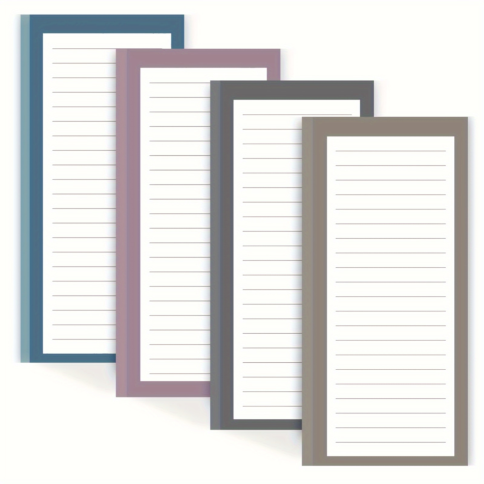 

4pcs Magnetic Notepads For Refrigerator, 50sheets/pad Grocery List Magnet Pad For Fridge, Design Magnetic Grocery List Pad For Fridge, Grocery List Notepad, To-do Memos, List