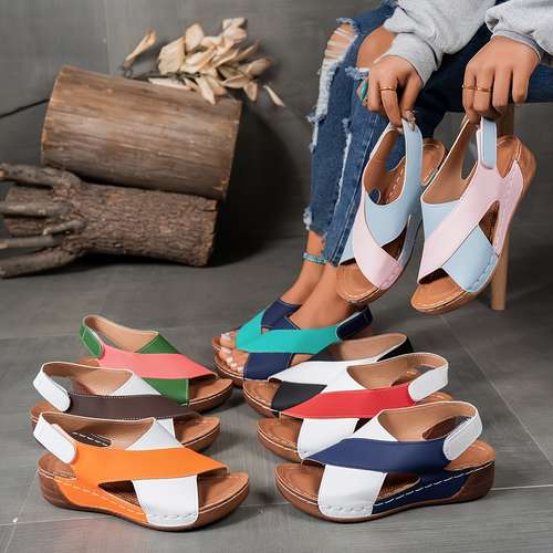 Luogenli Size 12 Women's Slippers Light Blue Heels LUOGENLI