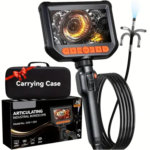 borescope endoscope camera with light 1920 endoscope inspection camera with light 5ft 4 3 video inspection endoscope for automotive aircraft mechanics tools gifts for men