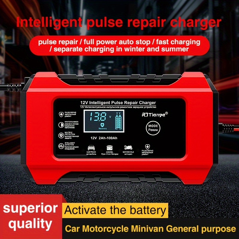 

Multipurpose : Rapid 12/24v Charge For Cars, Trucks & More, Us Plug, Safe & Durable Battery Maintainer