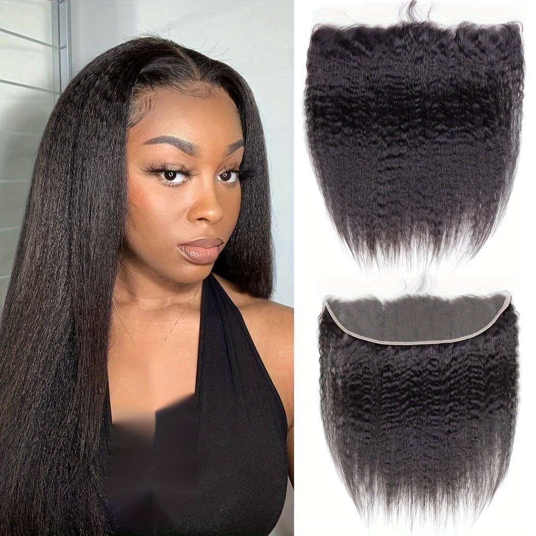 

Hd 13x4 Lace Frontal Closure - Straight Brazilian Virgin Human Hair, Pre- With Baby Hair, Color,