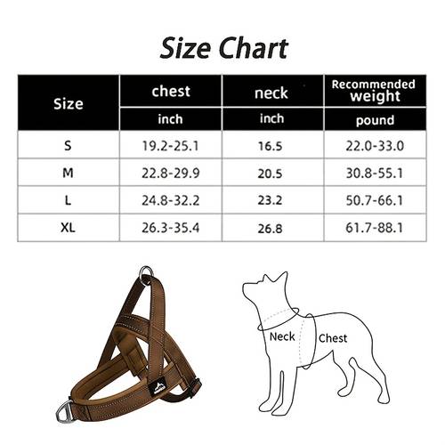 comfortable padded dog harness vest with handles front clasp adjustable for walking and training pet padded vest suitable for medium to large dogs