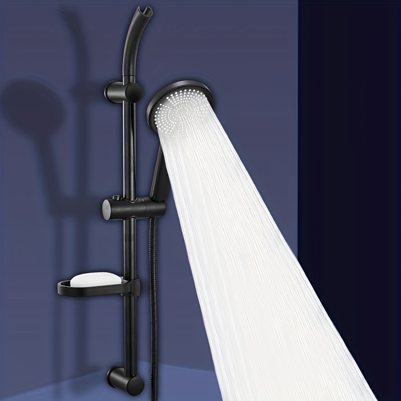 Stainless Steel Shower Riser Rail with Adjustable Height