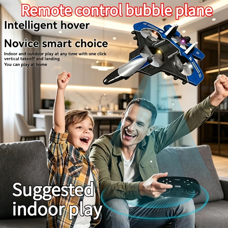 828 Remote Control Foam Airplane with Lights and Speed Mode