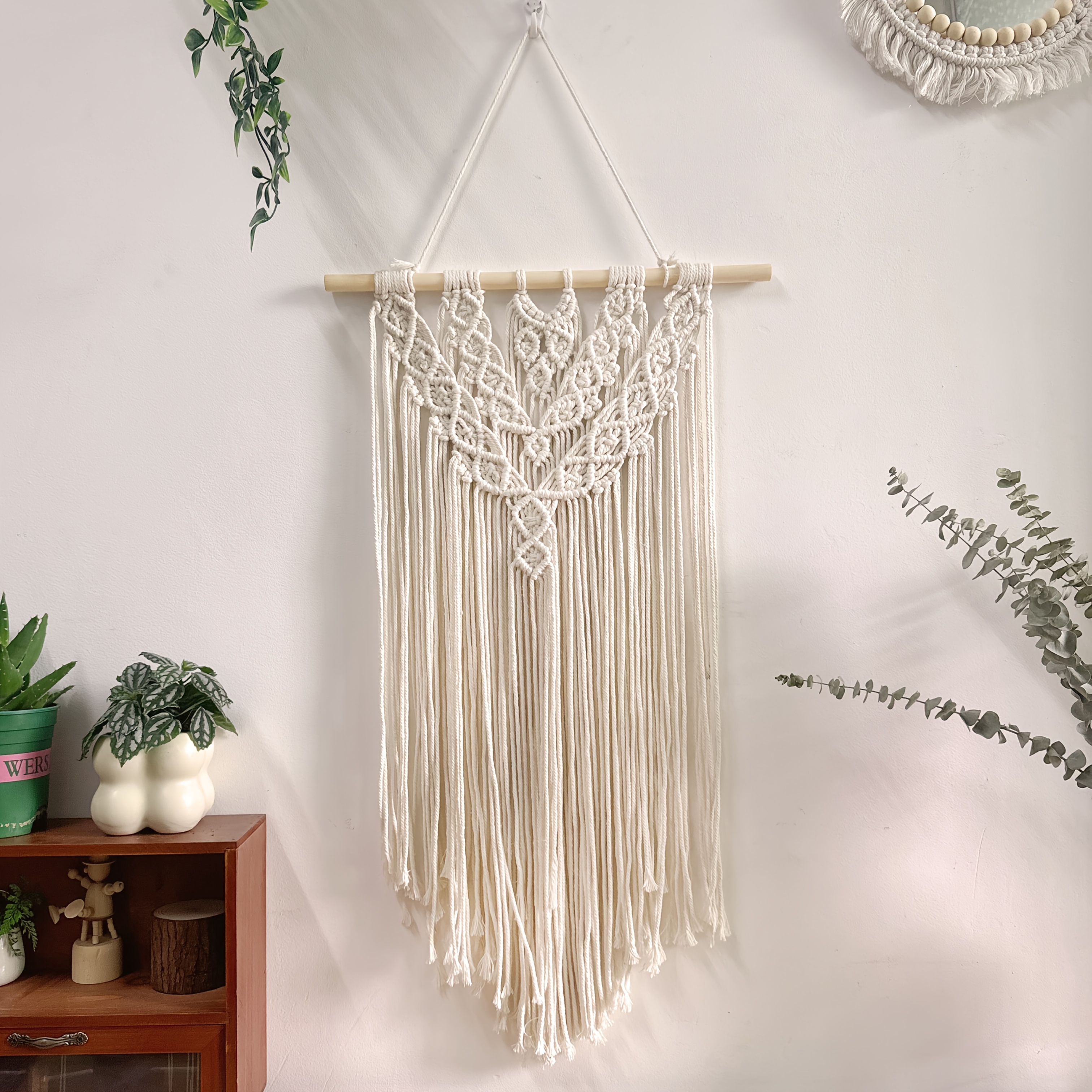 bohemian tapestry wall hanging intricate lace Temu Germany