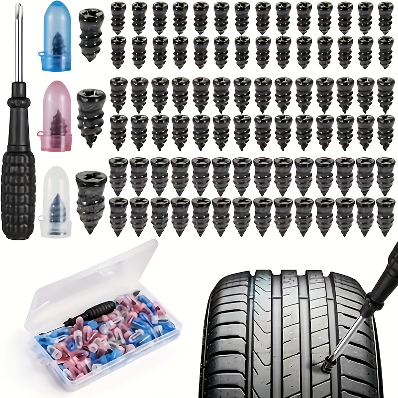 50 rubber nails for tire repair   rubber screws for fixing car and motorcycle tire punctures
