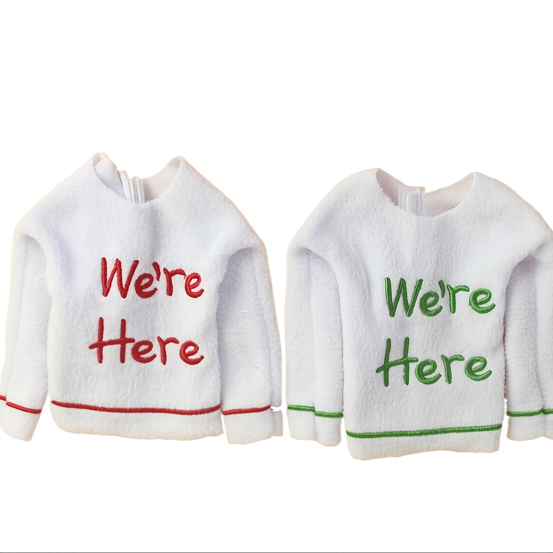 TEMU 2pcs/pack Elf Christmas Embroidery T Shirt