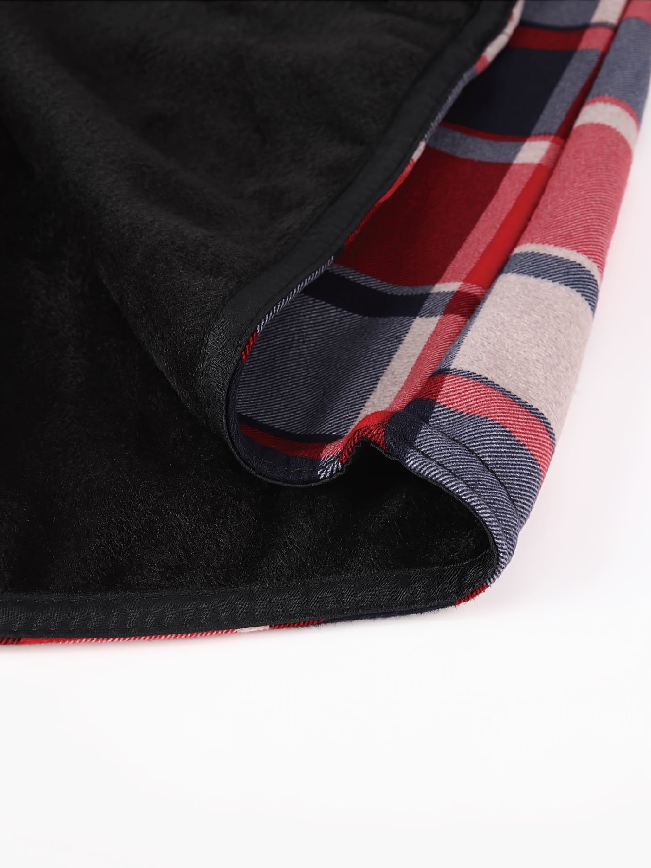 Thermisch werkschort met capuchon voor heren - Heavy-duty fleece gevoerde winterjas met ruitpatroon, volledige ritssluiting aan de voorkant, lange mouwen, overhemdjasje met knoopsluiting voor boerderij, bouw, buiten - Dik geïsoleerd laagstuk (s-3xl) - Ideaal voor Col