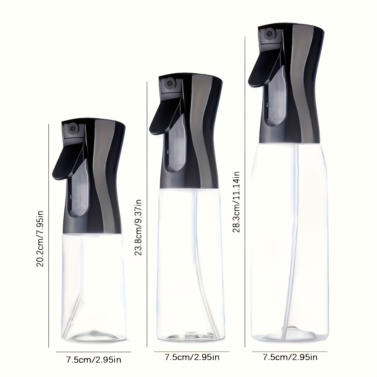 bpa free plastic olive oil dispenser bottle kitchen oil spray for air frying cooking salad bbq baking black details 3