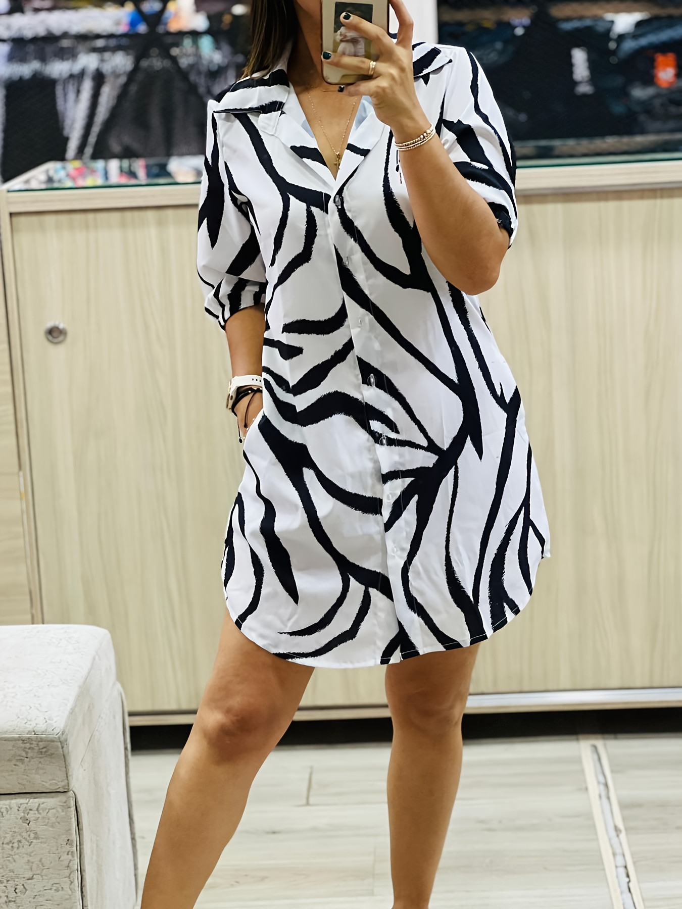 vestido verano mujer estampado floral manga corta Temu Ecuador