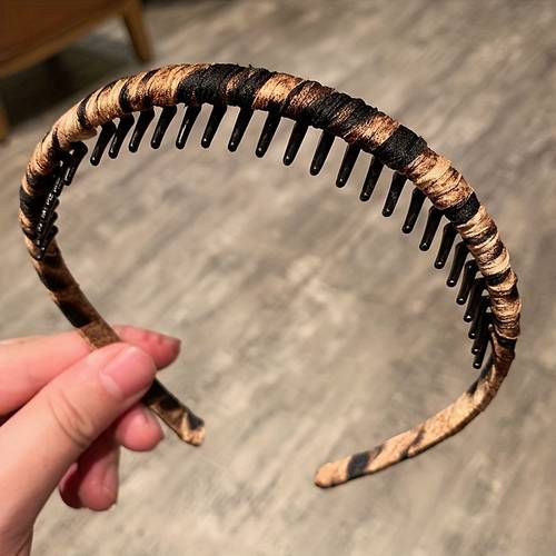 1pc 3pcs leopard print toothed headband headwear for everydaywork