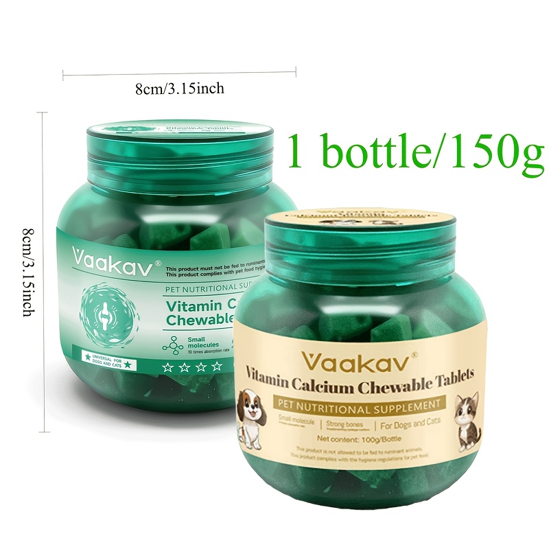 Image of Multivitamins For Dogs - Rich In Essential Vitamins, Probiotics, And ; Supports Skin, Coat, System, And Digestive Health; Suitable For All Ages And Breeds; 100g Pack (2pcs)