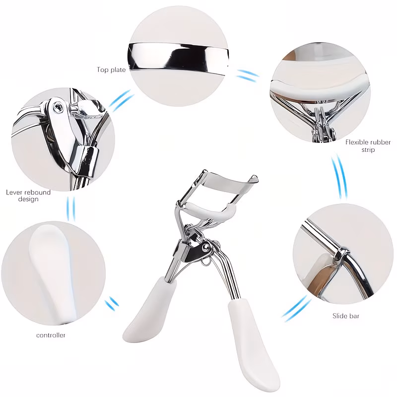 eyelash curler with 10 replacement pads designed for long lasting use making lashes and fuller and safe for this eyelash curler shapes effortlessly without the skin Product details 3