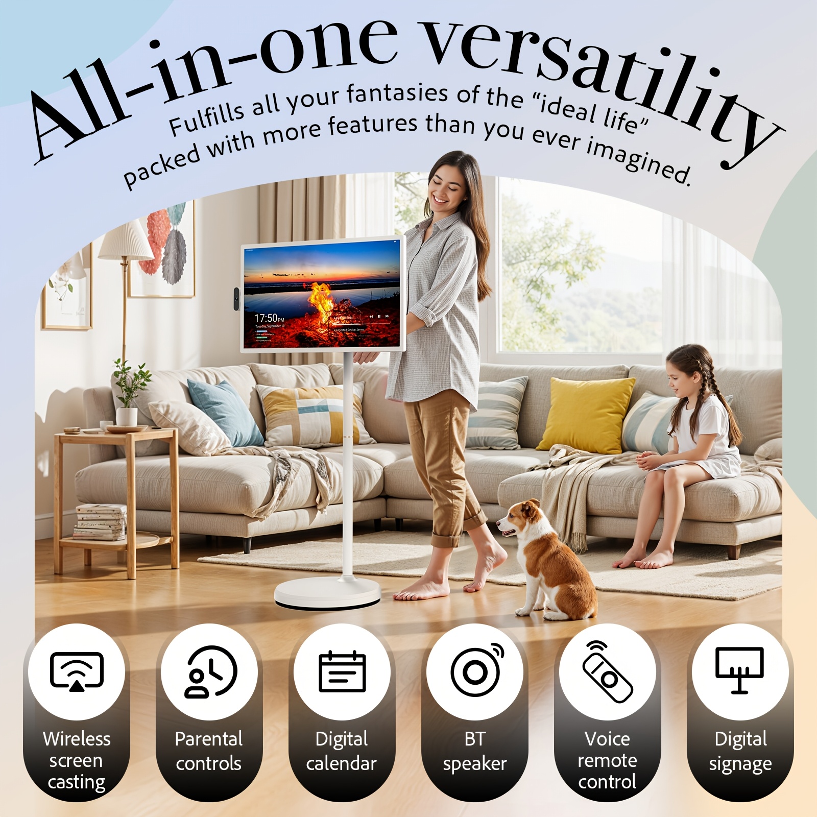 black friday christmas upgrade   32   touchscreen portable tv 16gb 128gb   14 9300mah   gift Product details 5