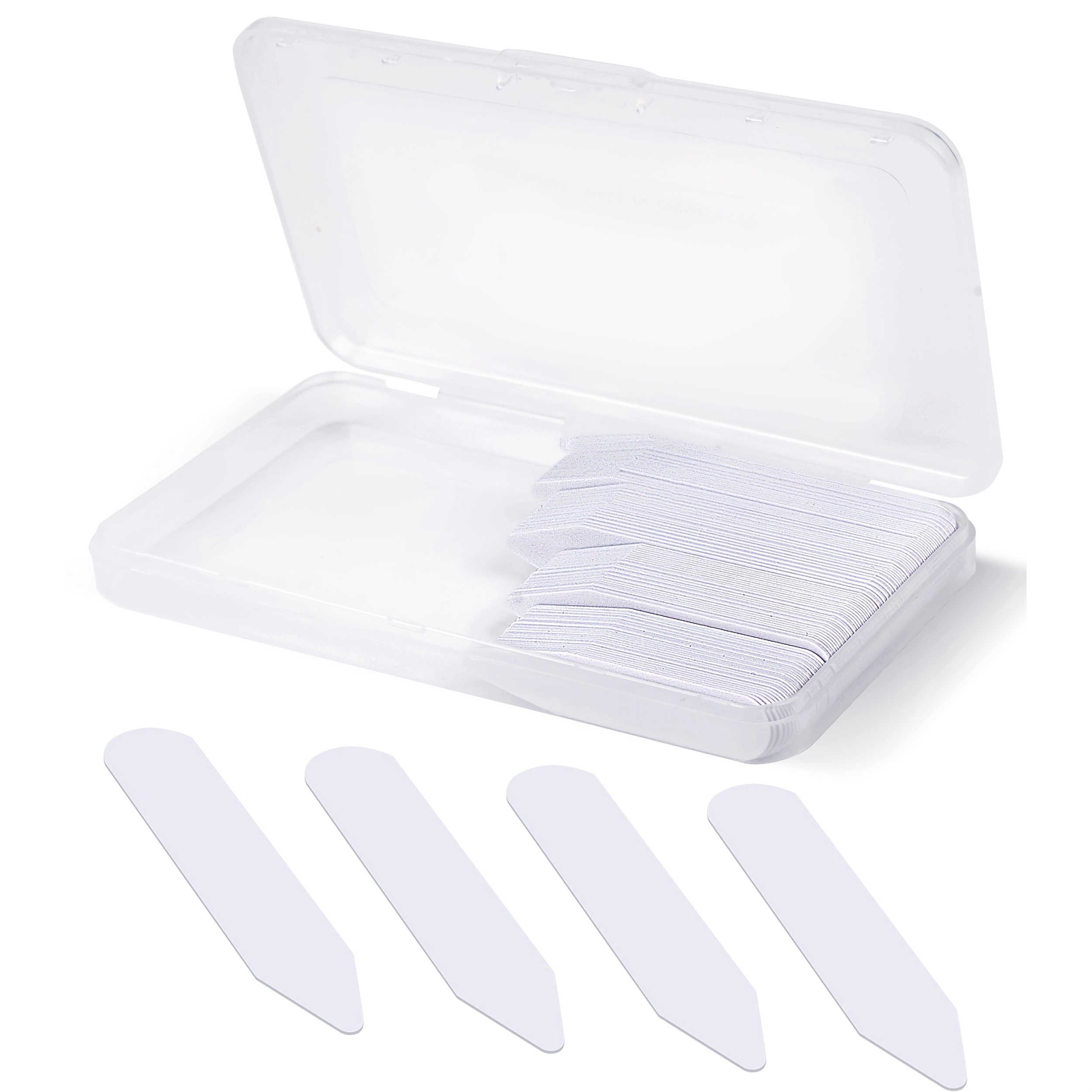 dress shirt collar plastic Amazon.com: 100 Plastic Collar Stays For Men Dress Shirt in Plastic Box 2  Inches : Clothing, Shoes & Jewelry