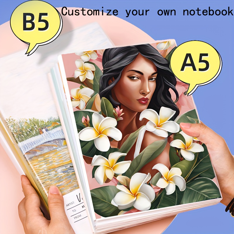 

Customizable Notebook With Waterproof Cover & Soft Binder - Personalize With Your Design, Lined Pages For Journaling, Ideal For Business Meetings & , Perfect Birthday Or Graduation Gift