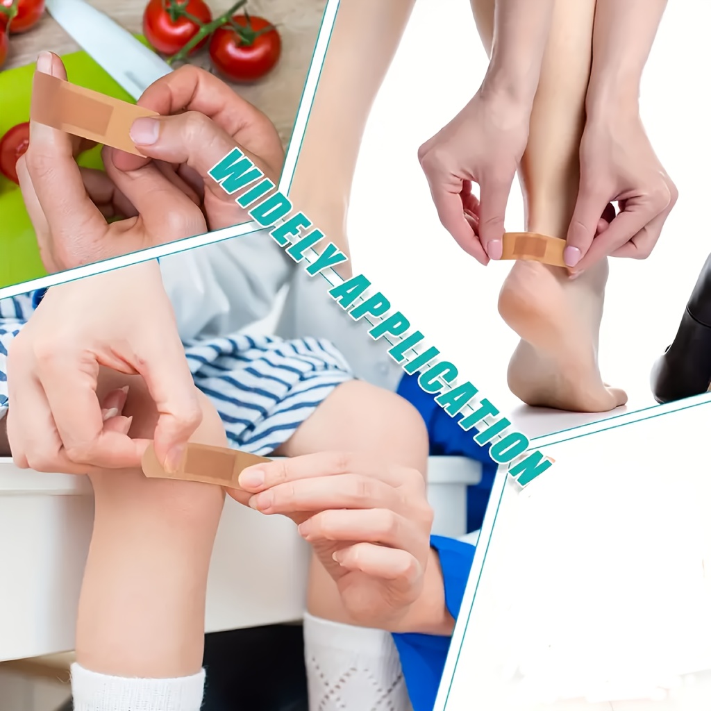 40-Pack PE Soft Adhesive Bandages, Waterproof Breathable Assorted Styles with Pads for Wound Care