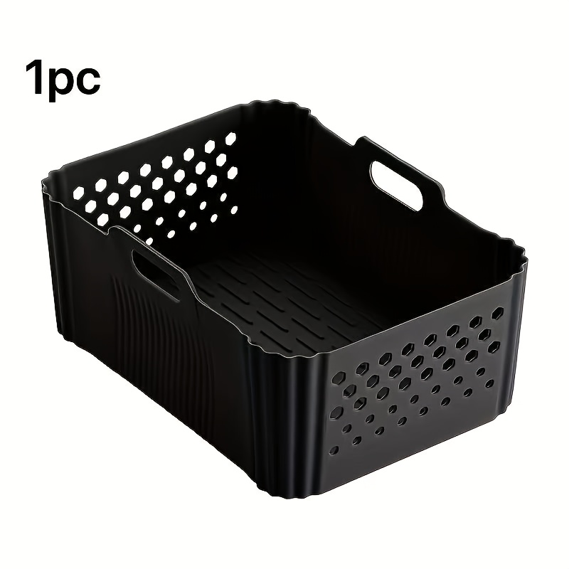 Image of 1pc. Silicone Baking Tray Suitable For Air Fryer. Applicable For Sl400, Sl401, Etc. Surface To Use In Air Fryers, Ovens, And Microwave Ovens