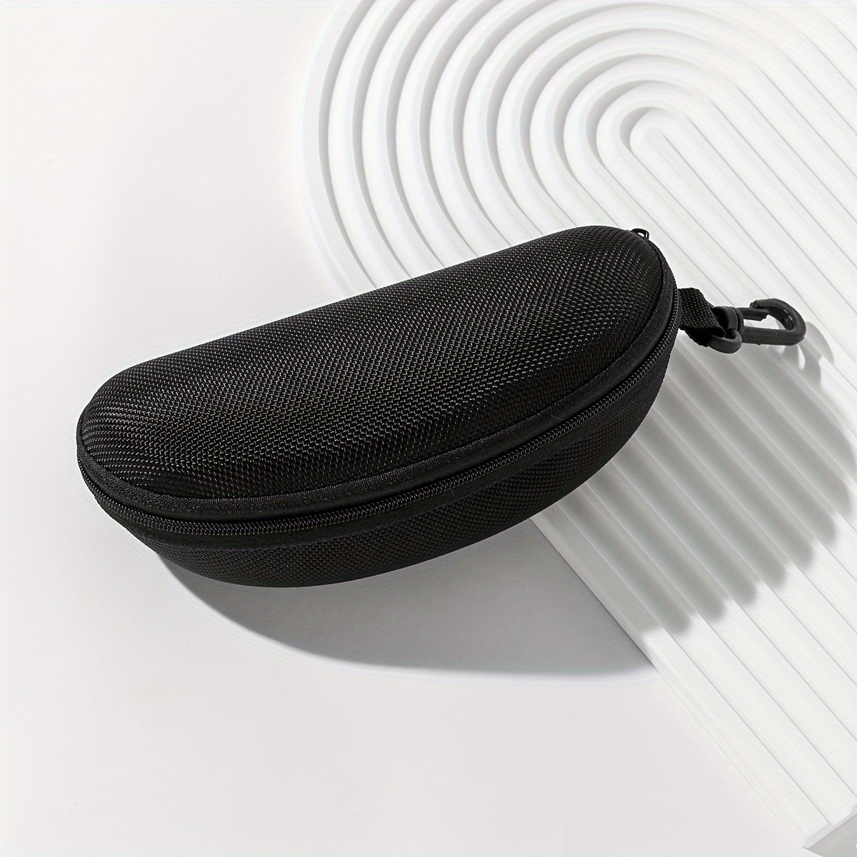 photo de l'article étui à lunettes zippé   à la pression pour homme, idéal pour le rangement