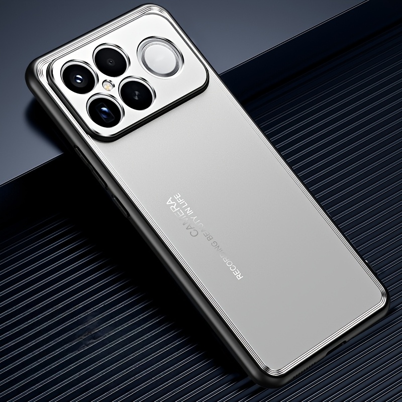 TEMU Phone Case: For Xiaomi Poco F8 Ultra/f8 Metal Phone Case Anti-fingerprint Drop Resistance Anti-scratch Full-edge Camera Protection Phone Case