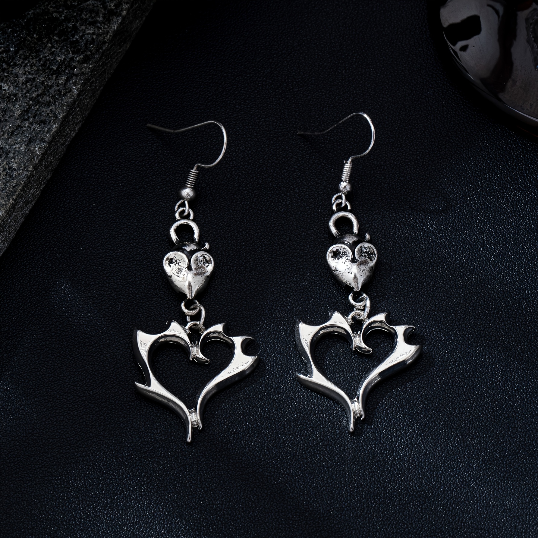 Women's Vintage Distressed Gothic Style Long Earrings