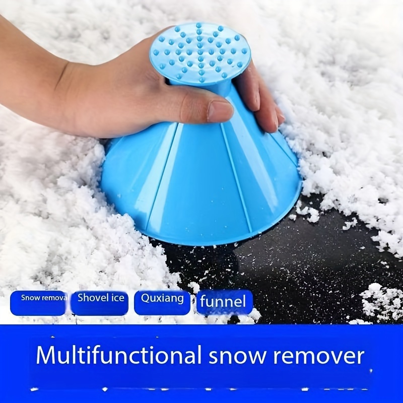 

2-in-1 Car Windshield Snow Scraper & Fuel Funnel - Essential Exterior Accessory For Winter