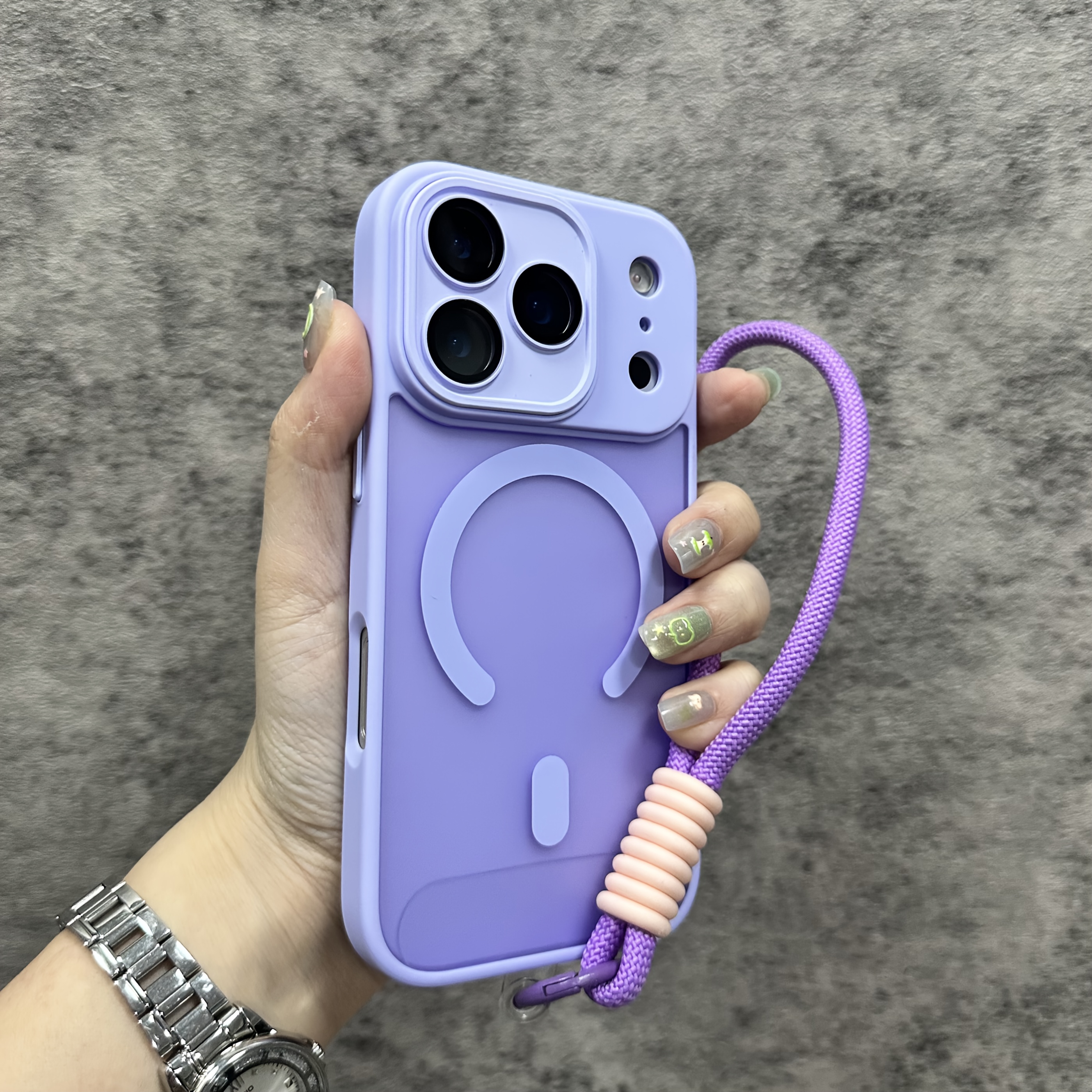 TEMU para teléfono: 1 + 1 cordón para , Jelly Airbag nueva magnética + con cuerda, compatible con Apple iPhone 14/15/17 Pro Max, para 11, 12, 12 Pro,