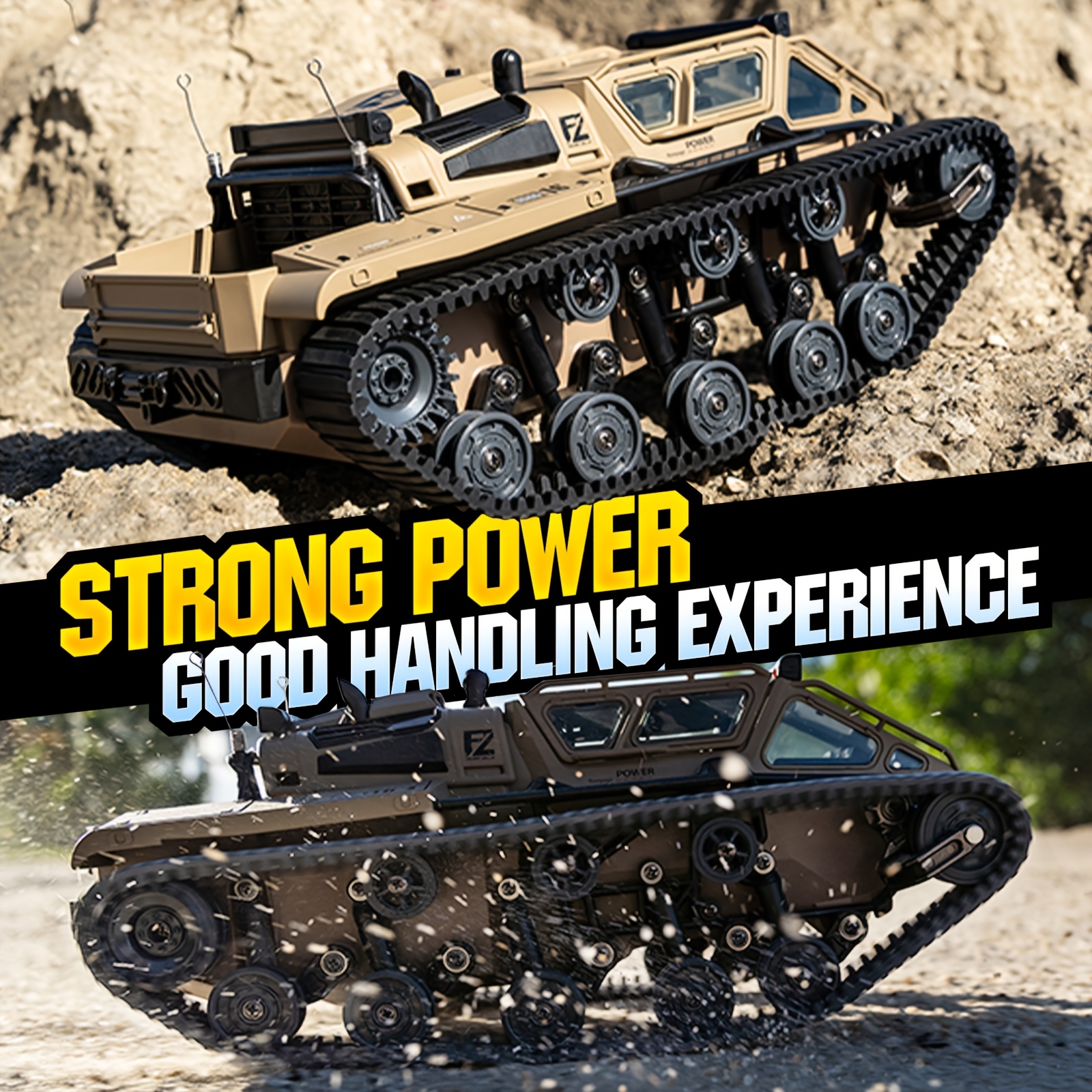 Off-Road Vehicle Armored Remote Control Tank High Professional  Full-Scale Drifting 2025 New Model