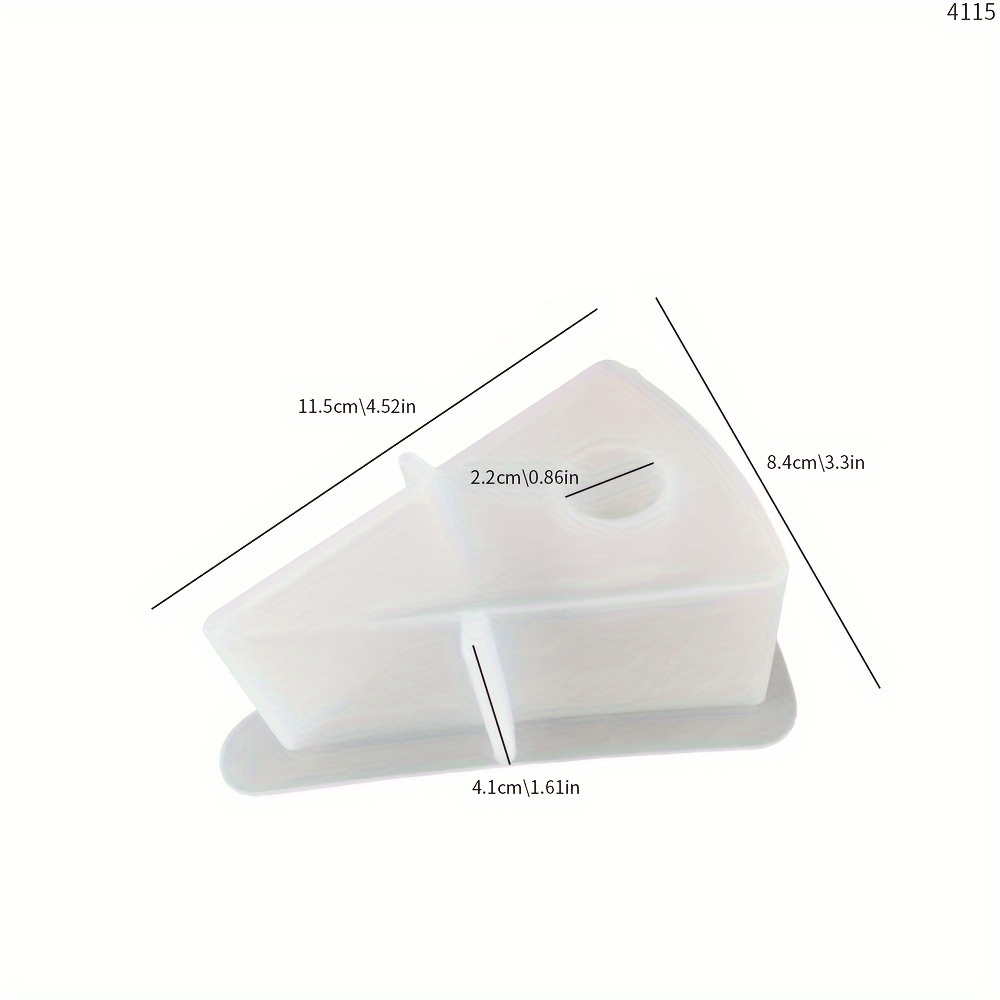 E-shop Silikon-Liebeskuchen-Kerzenhalter-Form - Dreieckige Epoxidharz- für handgefertigte Geschenke und Tischdekoration
