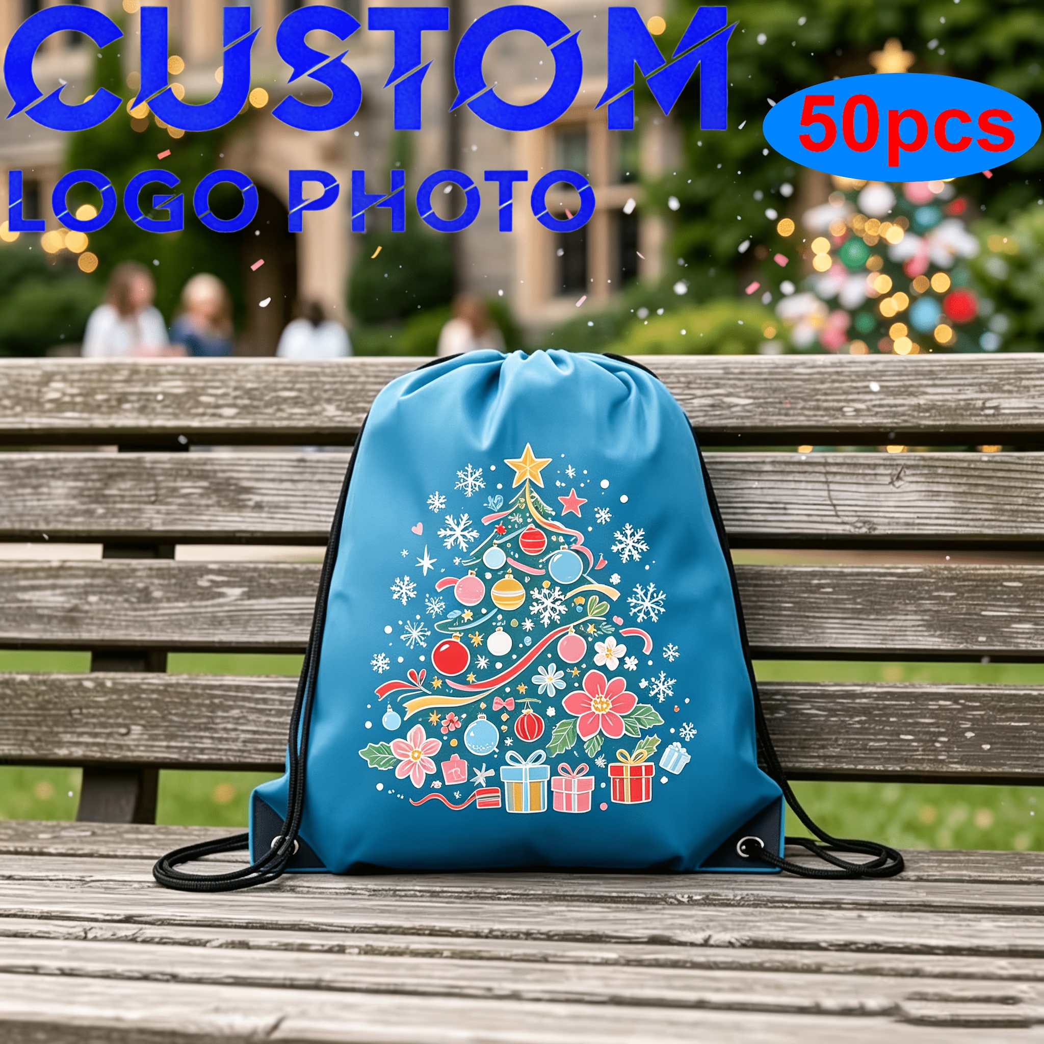 50pcs Customizable Climbing Rope Bags, Durable Polyester Material