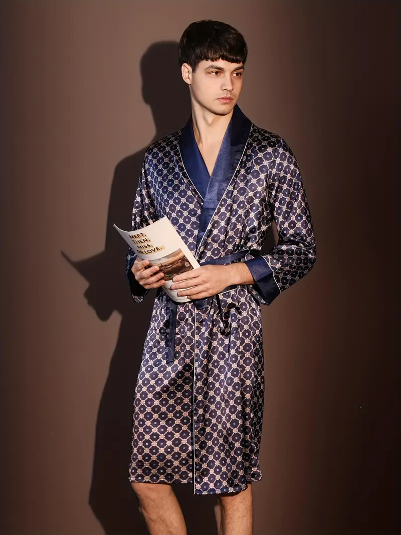 ankle length dressing gown mens Mens Ankle Length Robes