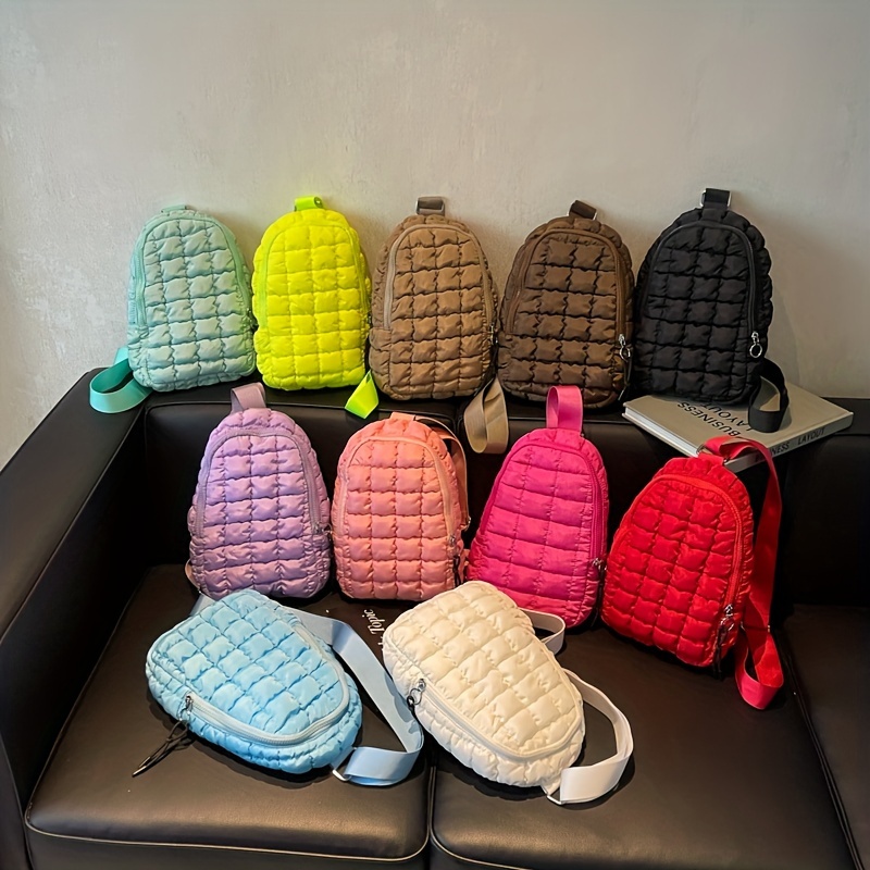 

Chic Quilted Crossbody Bag For Women - & Spacious, Adjustable Strap, Zip Closure, In Multiple Colors