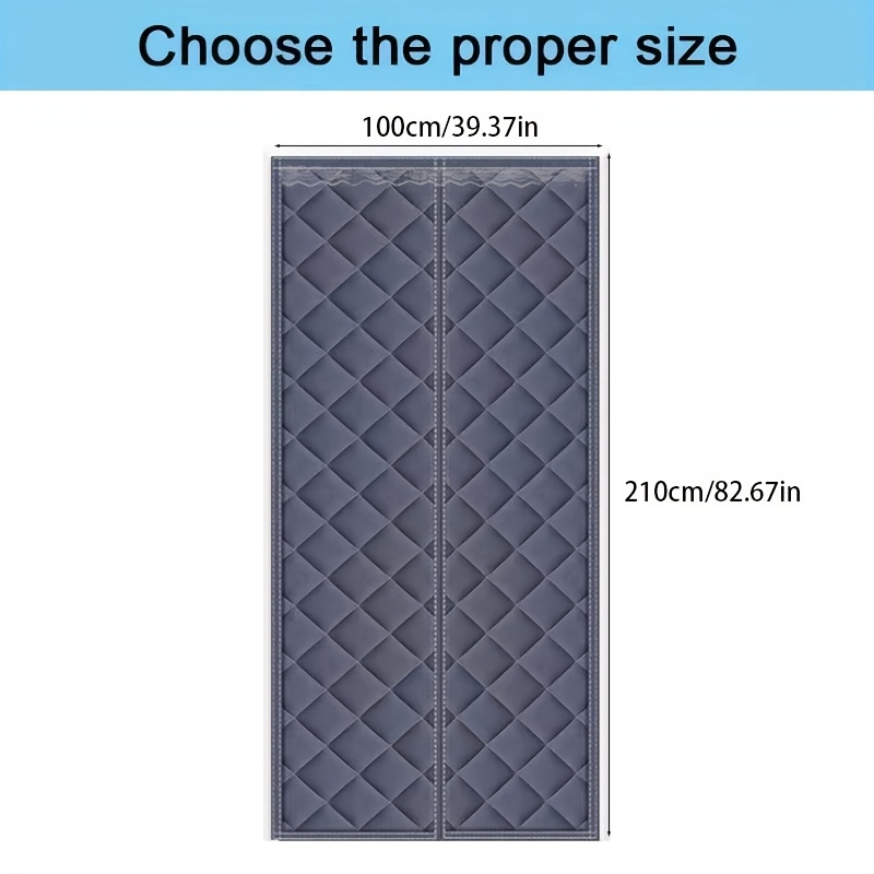 Image of 1pc Of Winter Windproof And Warm Door Curtain, Bedroom Door Curtain, Household Door Curtain, Non-perforated Warm Door Curtain