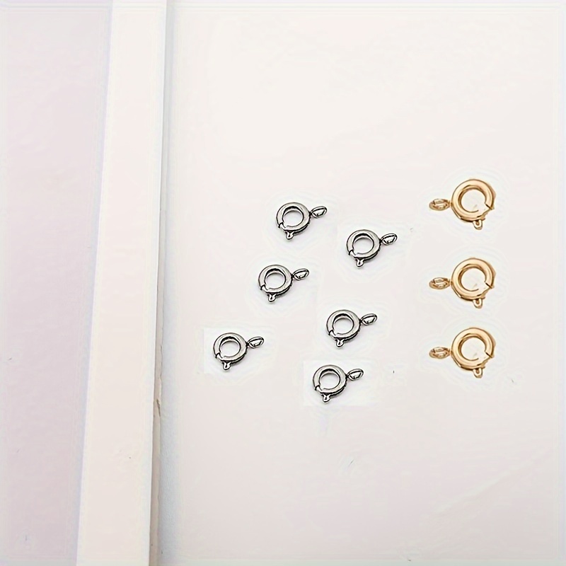 

10pcs Stainless Steel Clasps For Diy Necklaces - Connectors & Fasteners