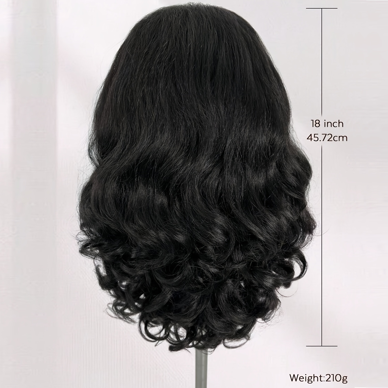 Nadula Kleberlose Afro-Perücke – 12A Echthaar, Gelockt, Mit Kordelzug, Halbe Perücke Für Natürlichen Look