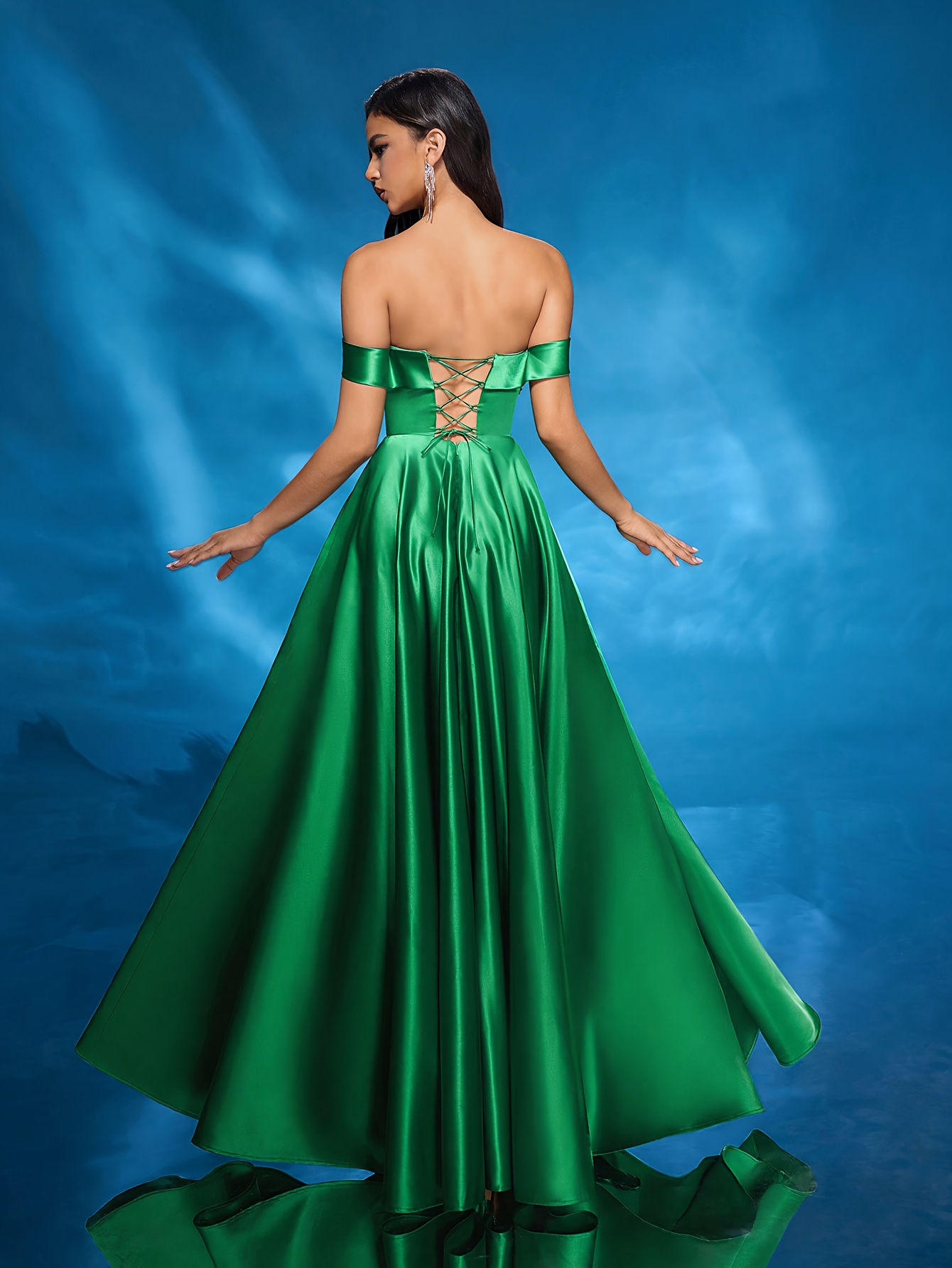 slim fit dress slacks Sexy Fit and Flare Long Prom Dress main image 0