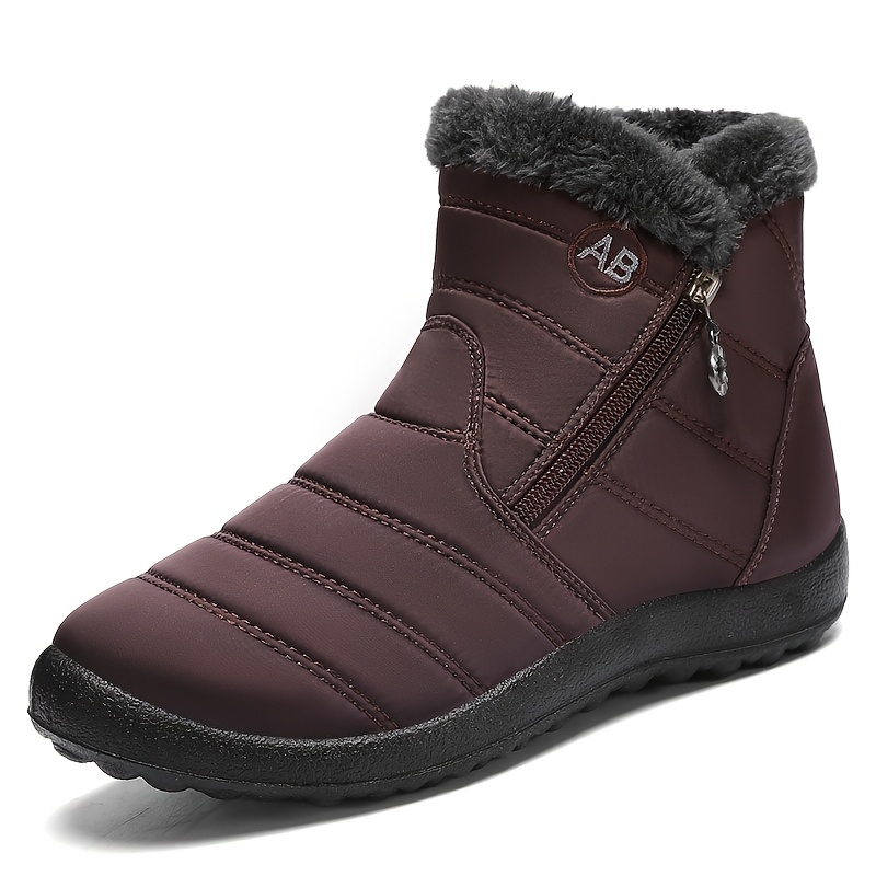 Unisex Wide-Fit Fleece-Lined Snow Boots