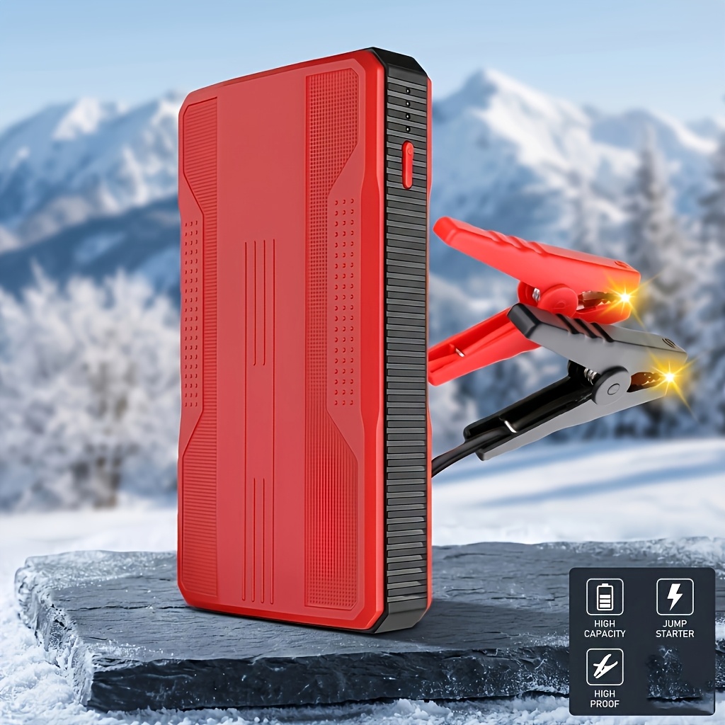 TEMU Kepeak 5000a Jump Starter, 12v Car Battery Pack (up To 10.0l Gasoline And 8.0l Engine), Portable Jump Box With Jumper Cable, Flashlight, Holiday
