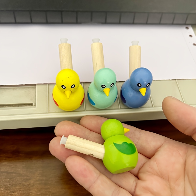 15pcs colorful   whistles cute wooden animal whistles with different colors ideal for birthday gifts party favors suitable for   adults