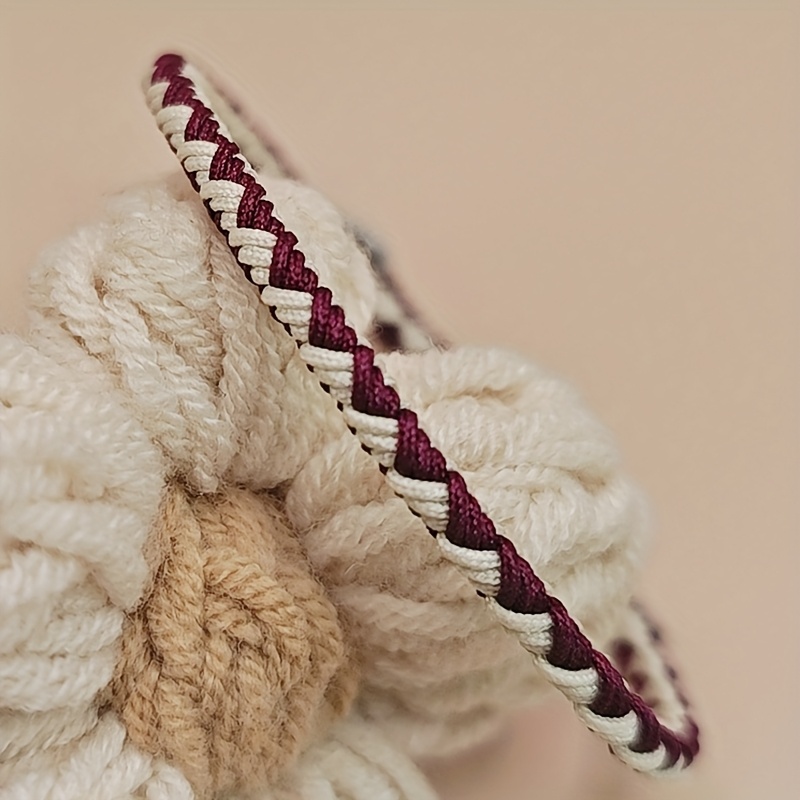 Adjustable Heart Two Tone Rope Bracelet for Daily Wear & Valentine'S Gift