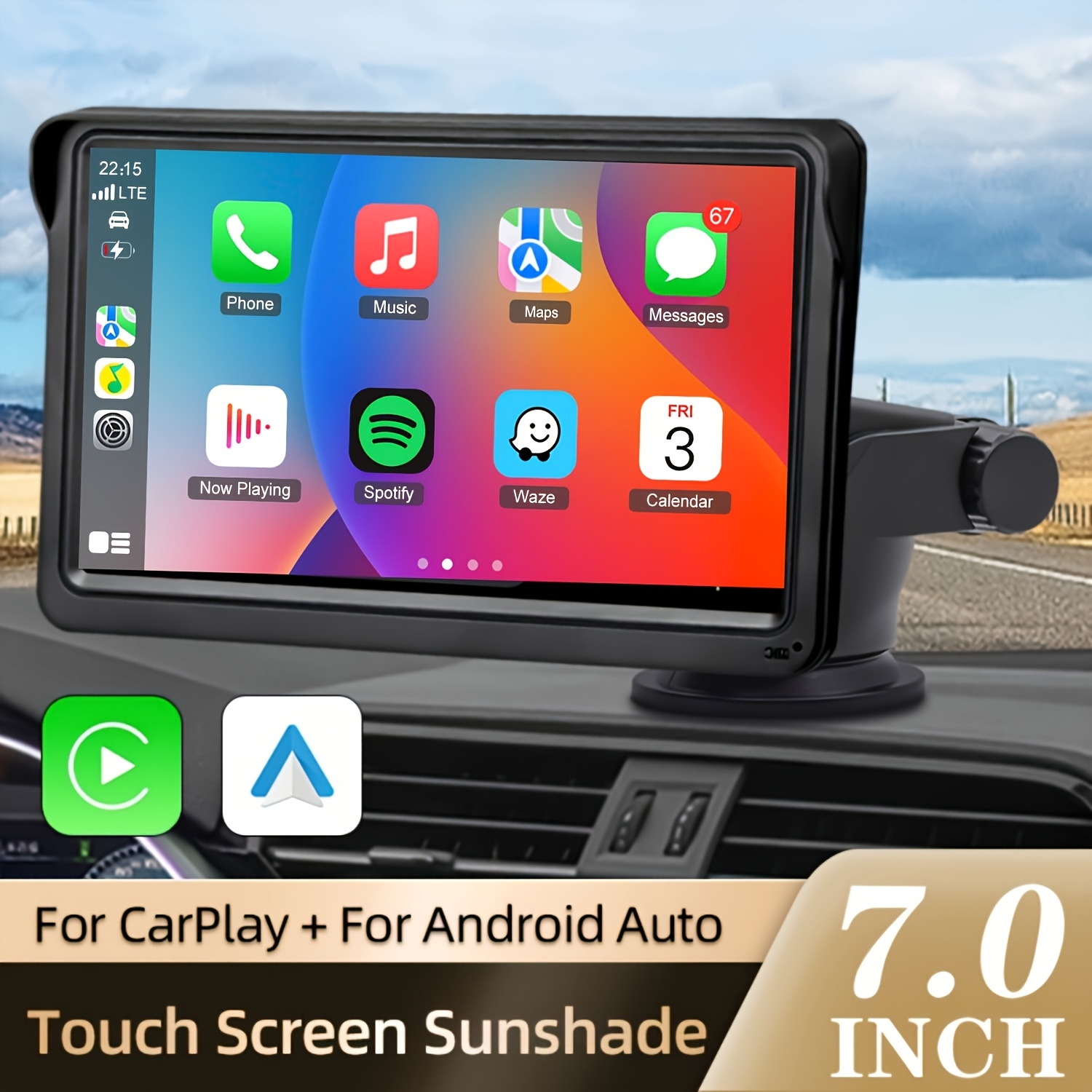 7 inch car radio sold on Temu United States