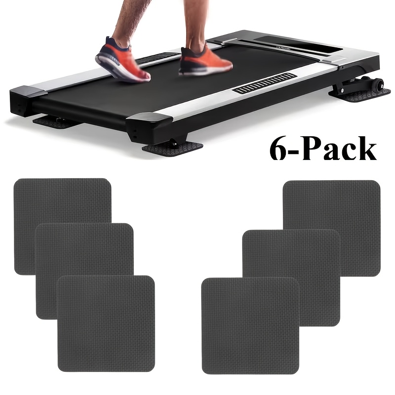 E-shop Laufbandmatte, 4,33x4,33 Zoll hochdichte Silikon-Fitnessgeräte-Matte – beidseitig rutschfest, verdickt langlebig, stoßdämpfende Unterlage