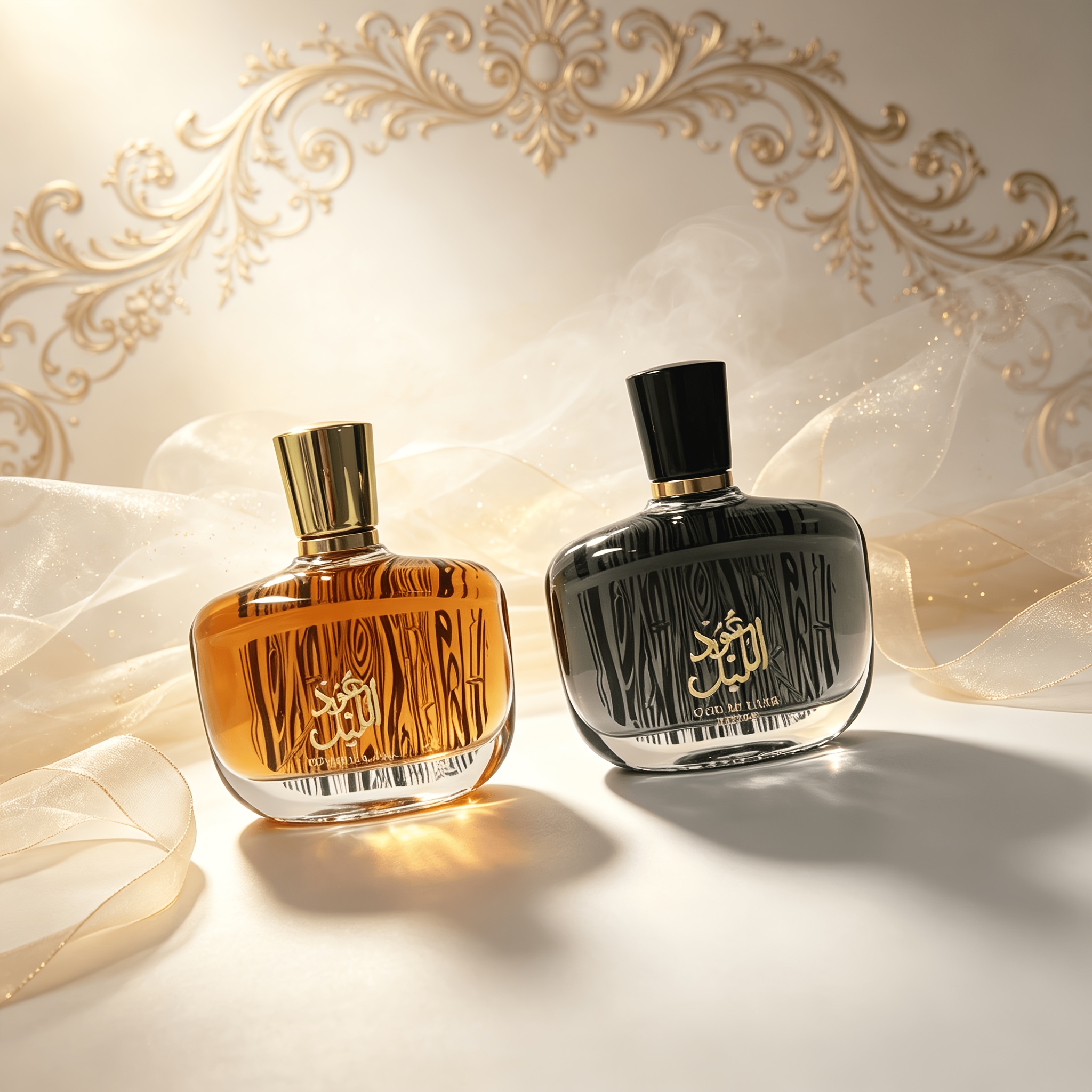 Image of 2pcs Perfume Set 1pc 100ml Brown Perfume 1pc 100ml Black Perfume Citrus Citrus Gourmand Oriental For Daily Dating Holiday Gift 5 To 15 Percent