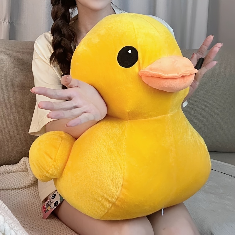 1pc giant soft yellow duck plush toy 100cm polyester stuffed