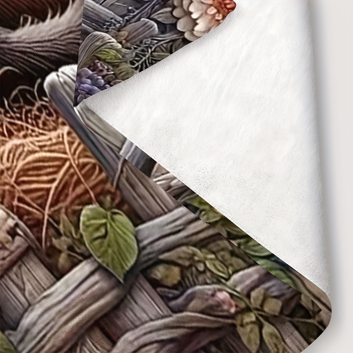 TEMU Donkey And Foal Printed Flannel Throw Blanket, Hypoallergenic, Machine Washable, Knitted Polyester, Multipurpose For Sofa, , Office, Camping,