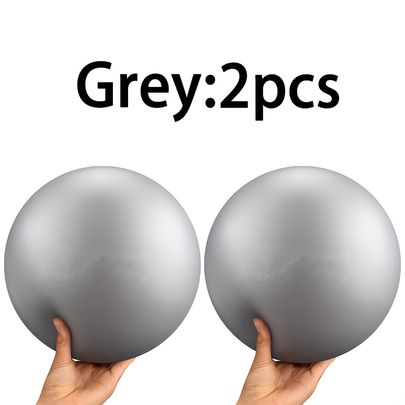 TEMU 2pcs Lingpeng 25cm/9.84in Yoga Balls - High Quality Non-slip Exercise Balls For Home Gym, Workouts, Durable Indoor Fitness Training Equipment