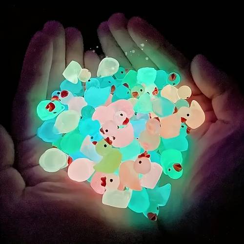 50 100 resin ducks modern party favors and home decor for christmas new year summer battery free cartoon theme miniature garden sculptures seasonal gifts festive decorations
