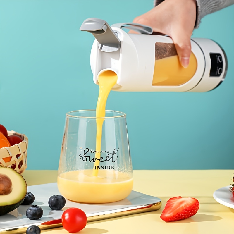 USB Rechargeable Portable Blender And Handheld Juicer - Easy to Clean, Great for Smoothies, Milkshakes, And Fresh Fruit Drinks - 10.14 Oz to 16.91 Oz Capacity with Digital Display - Perfect for Home, Office, Travel Outdoors