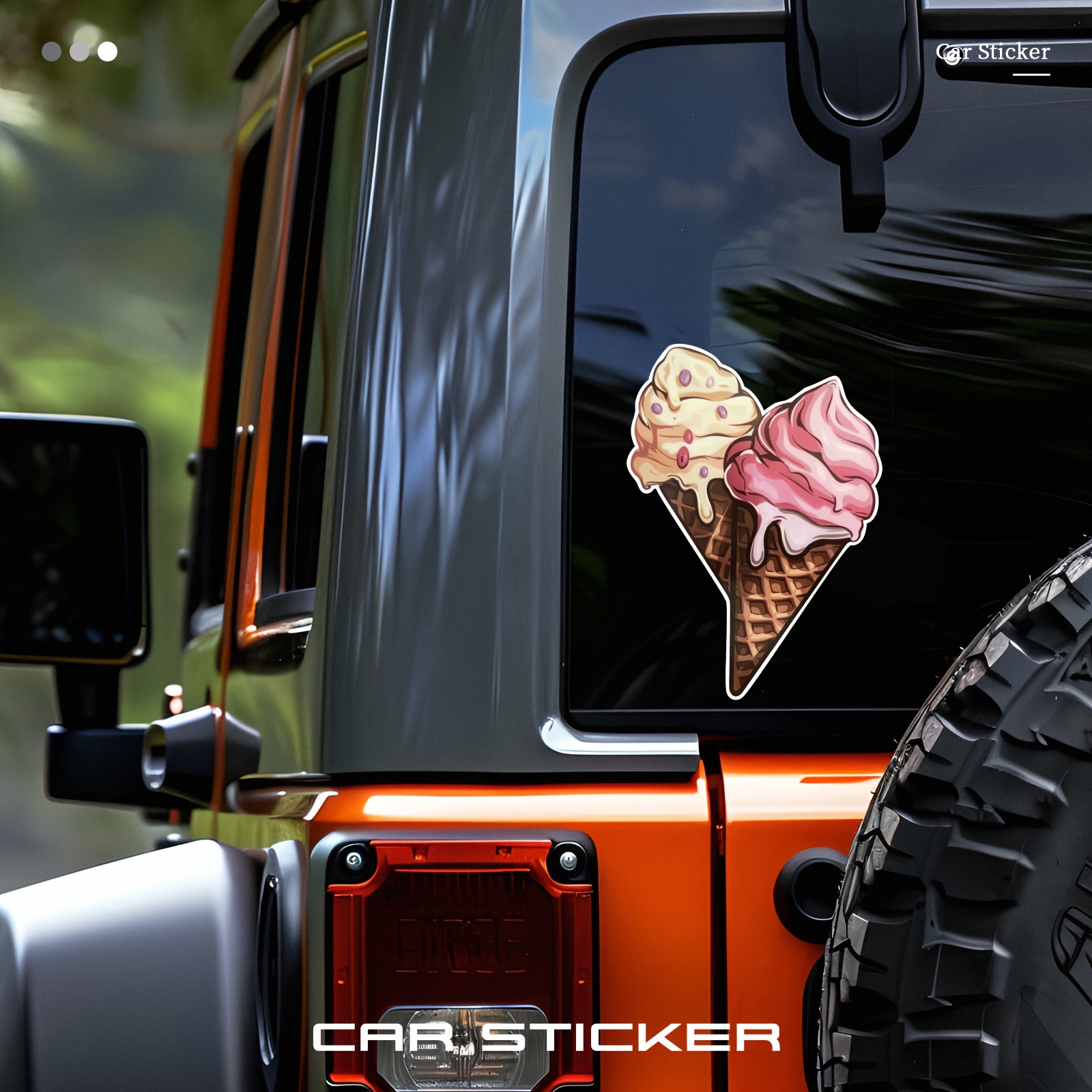 

Creative Delicious Ice Cream Waterproof Vinyl Sticker Car Bumper Laptop Window Helmet Decal