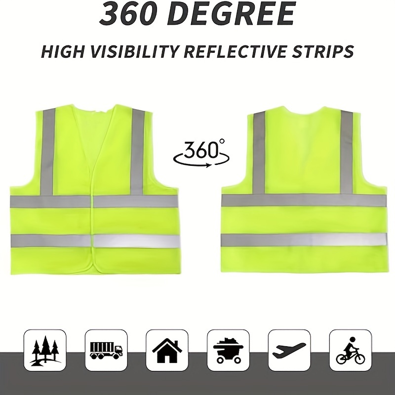 

High Visibility Reflective Safety Vest For Women And Men - Reflective Shirts For Construction Sites